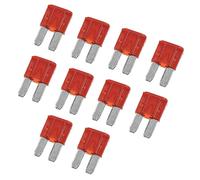X AUTOHAUX 10pcs 10A 10Amp Car Mini Blade Fuses for Boat Truck Motorcycle Red