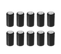 X AUTOHAUX 10pcs 10mm 0.39" Car Silicone Intake Vacuum Hose Tube End Plug Black