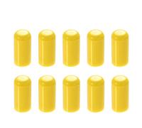 X AUTOHAUX 10pcs 6mm 0.24" Car Silicone Intake Vacuum Hose Tube End Plug Yellow