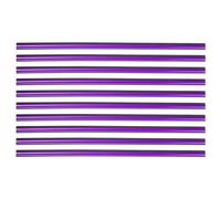 X AUTOHAUX 10pcs Car Air Conditioner Outlet Vent Trim Decoration Strip Purple