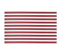 X AUTOHAUX 10pcs Car Air Conditioner Outlet Vent Trim Decoration Strip Red