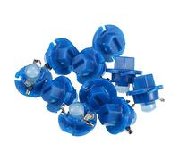 X AUTOHAUX 10pcs DC 12V T5 B8.4D Car LED Dashboard Light Blue