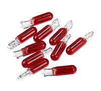 X AUTOHAUX 10pcs DC 12V T5 W1.2W LED Dashboard Light Red for Car Internal