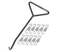 X AUTOHAUX 10pcs Motorcycles Universal Exhaust Pipe Spring with Hook 45mm 1.77"