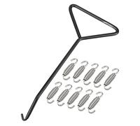 X AUTOHAUX 10pcs Motorcycles Universal Exhaust Pipe Spring with Hook 54mm 2.13"