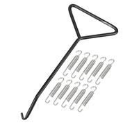 X AUTOHAUX 10pcs Motorcycles Universal Exhaust Pipe Spring with Hook 65mm 2.56"