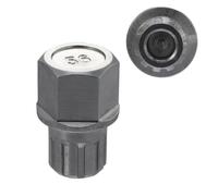 X AUTOHAUX 11PT Car Wheel Lock Key Nut for VW Jetta 11 Square Teeth Chrome | for Volkswagen, for VW Passat Golf Rabbit GTI, for Audi, Spline hex keys, Anti theft removal screw socket, Chrome Steel