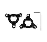 X AUTOHAUX 14mm Black Aluminum Alloy Racing Motorcycle Rider CNC Fork Preload Adjusters for Most Motorcycle - Pack of 2