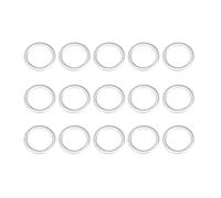 X AUTOHAUX 15pcs Engine Oil Crush Washers Gaskets 0.63''x0.79''x0.06'' for Car