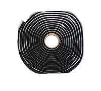 X AUTOHAUX 16.4ft 5M 8mm 0.31 Inch Butyl Rubber Sealant Tape for Car Black