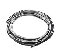 X AUTOHAUX 16.4ft /5M Car Interior Trim Strip Rubber Silver Tone