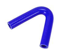 X AUTOHAUX 16mm/ 0.63" ID 120mm/4.72" Length 135 Degrees Silicone Elbow Hose 5mm Thickness 4-Ply Reinforced High Temp Turbo Intercooler Intake Pipe Universal Blue 1 Pcs