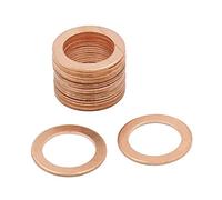 X AUTOHAUX 16mm Inner Dia Copper Flat Washers Car Engine Sealing Gaskets 20pcs