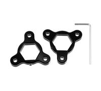 X AUTOHAUX 19mm Black Aluminum Alloy Racing Motorcycle Rider CNC Fork Preload Adjusters for Most Motorcycle - Pack of 2