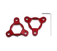 X AUTOHAUX 19mm Red Aluminum Alloy Racing Motorcycle Rider CNC Fork Preload Adjusters for Most Motorcycle - Pack of 2