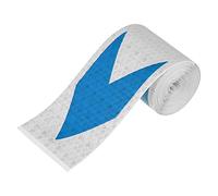 X AUTOHAUX 1pcs Car Reflective Safety Tape Adhesive Signs Blue White