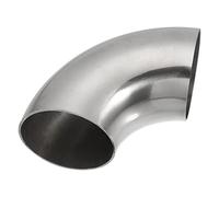 X AUTOHAUX 1pcs OD 2 Inch 90 Degree 1.2mm Thickness Car Exhaust Elbow Pipe