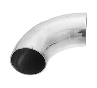 X AUTOHAUX 1Pcs OD 2 Inch 90 Degree Exhaust Elbow Pipe SS304 Stainless Steel