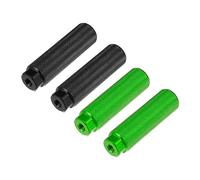 X AUTOHAUX 2 Pair 100x28mm Universal Aluminum Alloy Axle Rear Foot Pegs Footrests for BMX MTB Bike Bicycle Fit 3/8 Inch Black Green