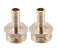 X AUTOHAUX 2 Pcs 10mm 3/4" BSP Male Thread Hose Fitting Connector