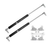 X AUTOHAUX 2 Pcs 15inch 45lb/200N Black Lift Supports Struts Shocks Gas Spring with Wrench Universal for RV Car Truck Boat
