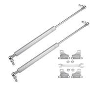 X AUTOHAUX 2 Pcs 15inch 45lb/200N Silver Tone Lift Supports Struts Shocks Gas Spring with Wrench Universal for RV Car Truck Boat
