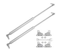 X AUTOHAUX 2 Pcs 17inch 22.5lb/100N Silver Tone Lift Supports Struts Shocks Gas Spring with Wrench Universal for RV Car Truck Boat