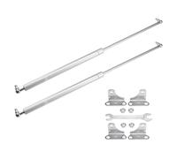 X AUTOHAUX 2 Pcs 25inch 100lb/445N Silver Tone Lift Supports Struts Shocks Gas Spring with Wrench Universal for RV Car Truck Boat
