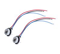 X AUTOHAUX 2 Pcs Front Rear Turn Signal Tail Light Bulb Holder 1157 2357 BAY15D