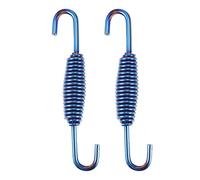 X AUTOHAUX 2 Pcs Motorcycle Exhaust Pipe Spring 68mm 2.68" Stainless Steel Blue