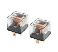 X AUTOHAUX 2 Pcs Waterproof Relay DC 12V 60A, 5 Pin Relay Car Charge Case
