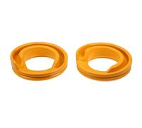 X AUTOHAUX 2 Pcs Yellow Rear Lower Suspension Coil Spring Insulator No.13322648 for Buick Regal Base GS Premium 2.0 2.4 2014-2017