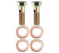 X AUTOHAUX 2 Set Banjo Bolt Brake Fitting Adapter M8x1 Metric Thread Banjo Bolt