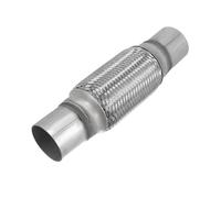 X AUTOHAUX 2"x6"x10" Vehicle Exhaust Flex Pipe with Welding Extension Pipe | Vehicle, Stainless Steel Material, Car Exhaust Flex Pipe, 1 Pcs, Weld In, Vibration Relief, Flexible Pipe
