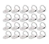 X AUTOHAUX 20pcs Silver Tone D Shape Tie Down Anchors Lashing Rings for Car