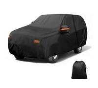 X AUTOHAUX 210D-PU Car Cover Outdoor Waterproof for Lincoln Navigator | Sun rain snow hail protection, Left side door zipper