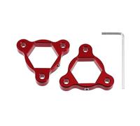 X AUTOHAUX 22mm Red Aluminum Alloy Racing Motorcycle Rider CNC Fork Preload Adjusters for Most Motorcycle - Pack of 2