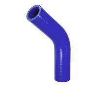 X AUTOHAUX 28mm 1.10" ID 102mm/4.02" Length 45 Degree Silicone Elbow Hose 5mm Thickness 4-Ply Reinforced High Temp Turbo Intercooler Intake Pipe Universal Blue 1 Pcs