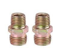 X AUTOHAUX 2pcs 1/4" NPT to M16 x 1.5mm Male Straight Air Hose Fitting | Adapter, Connector