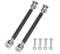 X AUTOHAUX 2pcs 100mm Universal Car Bumper Lip Protector Splitter | strut tie, Adjustable splitter support rods, Carbon Fiber Pattern