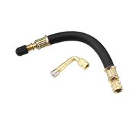 X AUTOHAUX 2pcs 15cm 6" Car Tire Valve Extender Hose with Extension Adaptor