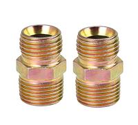 X AUTOHAUX 2pcs 3/8" NPT to M16 x 1.5mm Male Air Hose Fitting Connector Adapter
