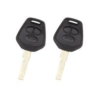 X AUTOHAUX 2pcs 3 Buttons Uncut Insert Key Fob keyless Entry Remote Control Key Case Shell Replacement for Porsche Cayenne 911 996 Boxster S 986