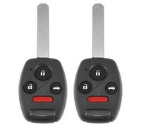 X AUTOHAUX 2pcs 313.8MHz N5F-S0084A Replacement Smart Proximity Keyless Entry Remote Key Fob for Honda Civic for Acura MDX 2007-2013 4 Buttons Uncut Car Ignition Key 46 Chip