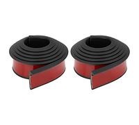 X AUTOHAUX 2pcs 4.5cm x 1.5m Car Wheel Mudguard Strip Extension Protector Black