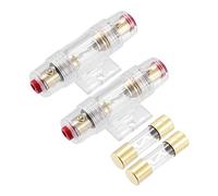 X AUTOHAUX 2pcs 70A Inline AGU Fuse Holder Fits 4 8 10 Gauge with 2pcs 70A Fuse