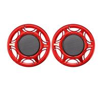 X AUTOHAUX 2pcs 8.98Inch Metal Audio Speaker Grill Cover Mesh Woofer Guard Red
