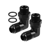 X AUTOHAUX 2pcs 90° 10AN Flare to 10AN ORB O Ring Port Male Fuel Pump Fitting