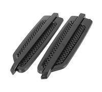 X AUTOHAUX 2pcs Air Flow Intake Cover Vent Decorative Hood Cover Black for Car