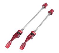 X AUTOHAUX 2pcs Bicycle Mountain Bike Wheel Quick Release Skewer Axle Red